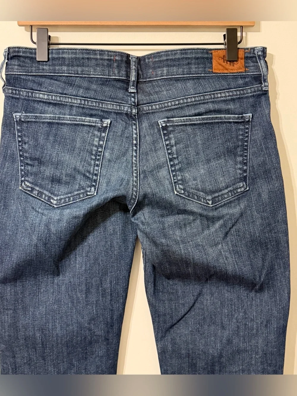 Holding Horses Slim Boyfriend Crop Jeans Womens 27 Blue Cuffed Mid Rise Denim